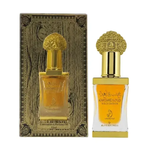 Huile Parfumée Concentrée Khashab & Oud Gold Edition – Arabiyat My Perfumes