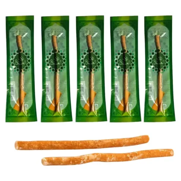 Lot de 5 Bâtons de Siwak – Miswak Naturel à la Menthe