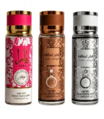 Lot de 3 Brumes Parfumées Lattafa – Fakhar, Fakhar Silver & Yara Candy